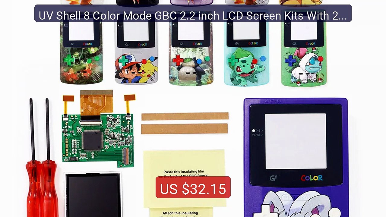 UV Shell 8 Color Mode GBC 2.2 inch LCD Screen Kits With 2 Sensor A... -- Best Deal 2026 | Shop Now!