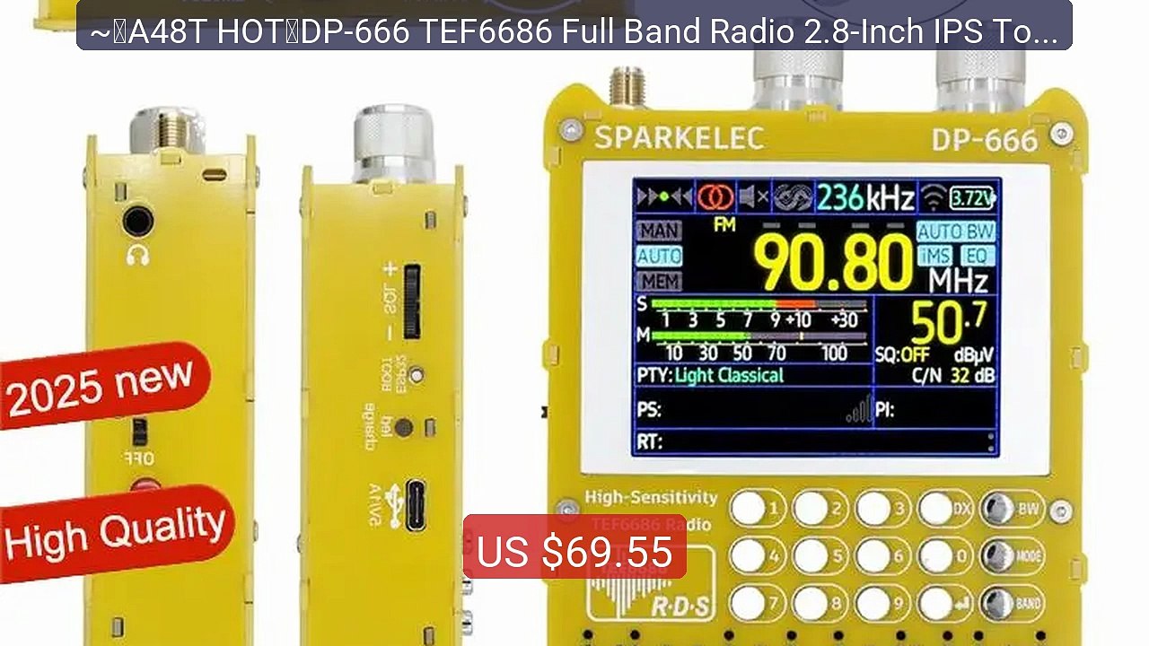 ~【A48T HOT】DP-666 TEF6686 Full Band Radio 2.8-Inch IPS Touch S... -- Best Buy 2026 | Great Quality!