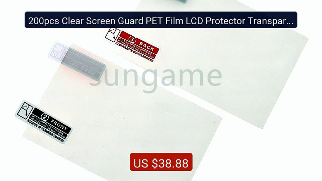 200pcs Clear Screen Guard PET Film LCD Protector Transparent S... Hot Deal 2026 | Limited Offer!