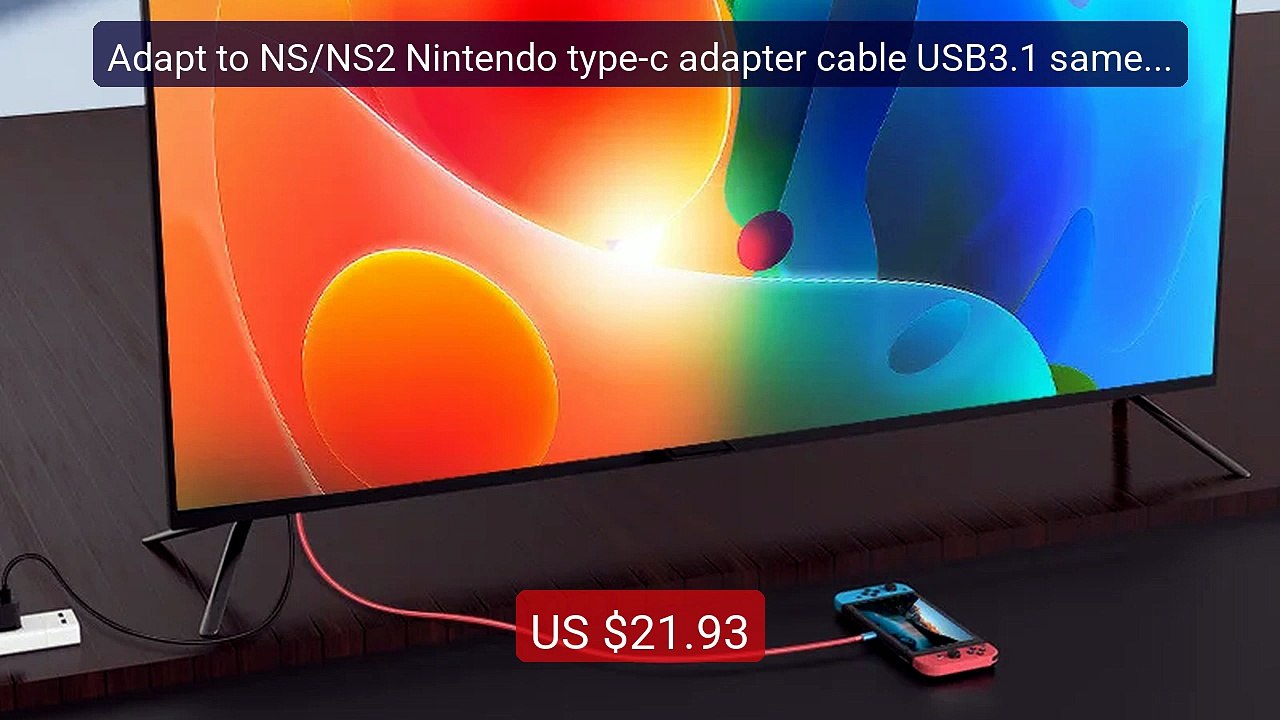 Adapt to NS/NS2 Nintendo type-c adapter cable USB3.1 same scre... -- Hot Deal 2026 | Limited Offer!