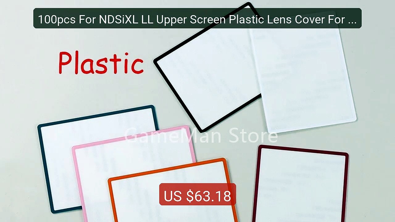 100pcs For NDSiXL LL Upper Screen Plastic Lens Cover For Nint... -- Amazing Value 2026 | Must Have!