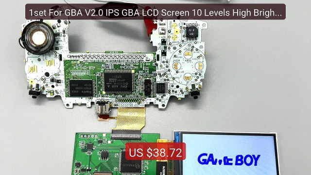 1set For GBA V2.0 IPS GBA LCD Screen 10 Levels High Brightness... Best Buy 2026 | Great Quality!
