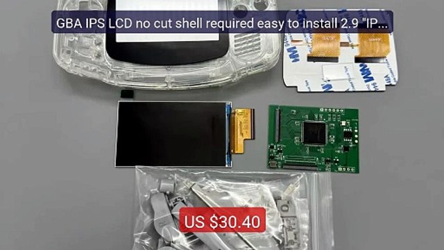 GBA IPS LCD no cut shell required easy to install 2.9 IPS ... Top Pick 2026 | Unbeatable Price!