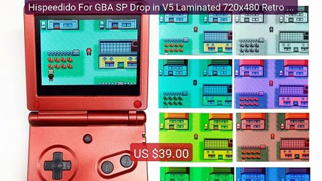 Hispeedido For GBA SP Drop in V5 Laminated 720x480 Retro Pixel IPS ... Top Rated 2026 | Buy Now!