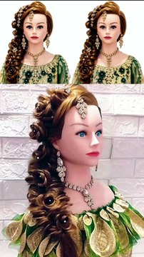 front hairstyle|ladies hair style for wedding|bridal hairstyle|party hairstyle|easy hairstyles Your Queries. bridal hairstyle open hair, kashees hairstyle, messy braid hairstyle, wedding hairstyles open hair, braid hairstyle for wedding,3 BRIDAL HAIRSTYL