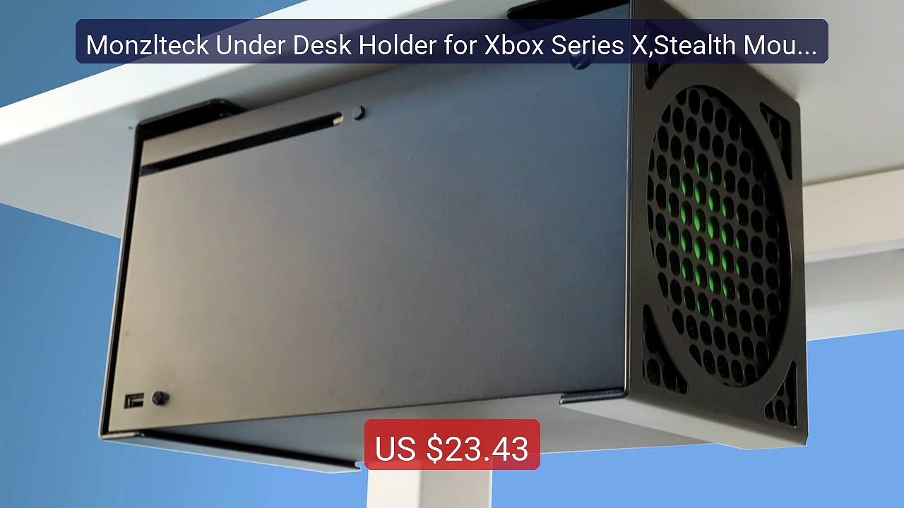 Monzlteck Under Desk Holder for Xbox Series X,Stealth Mount B... -- Amazing Value 2026 | Must Have!