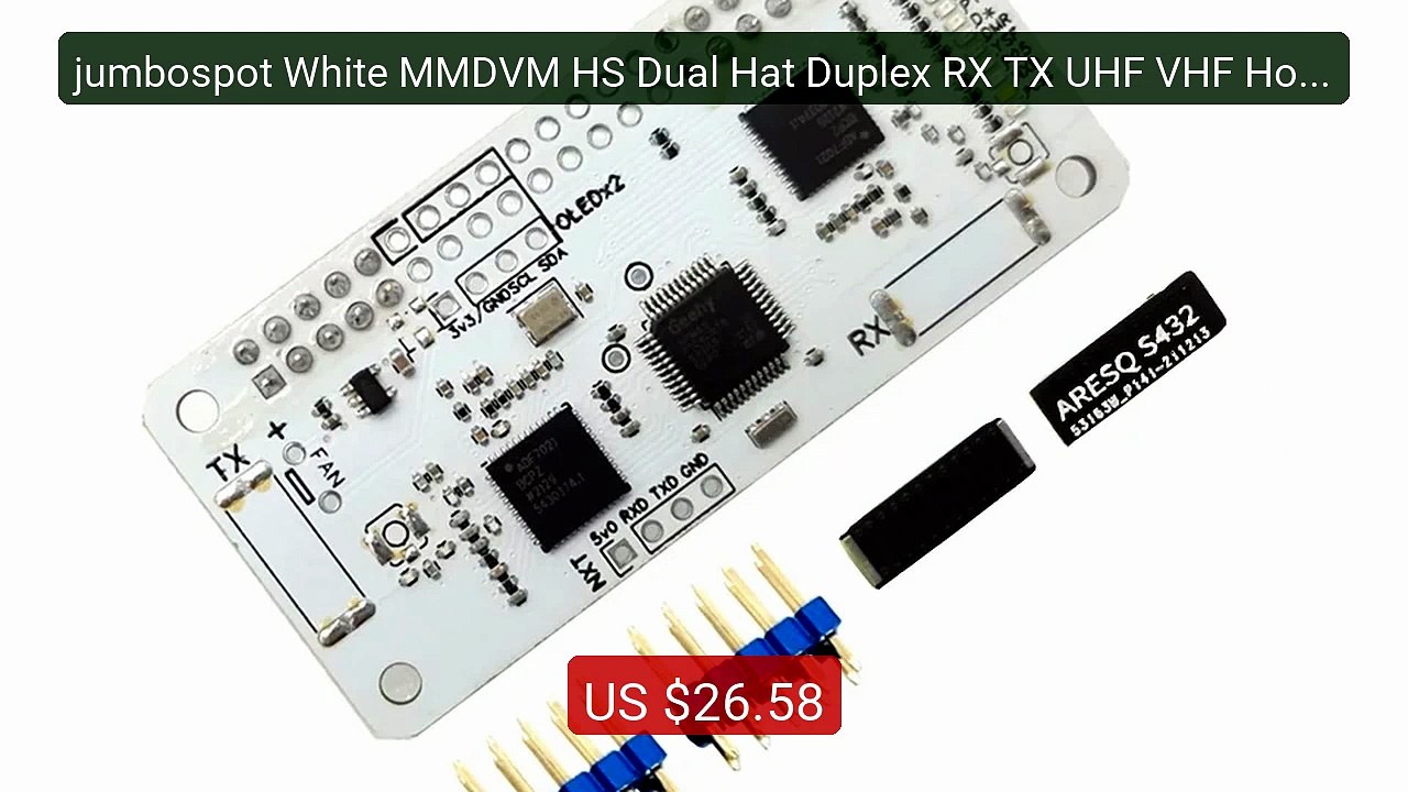 jumbospot White MMDVM HS Dual Hat Duplex RX TX UHF VHF Hotspot Boar... -- Top Rated 2026 | Buy Now!