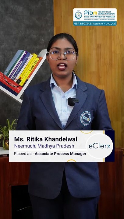 PIBM to eClerx   Associate Process Manager   MBA & PGDM Placements   Batch 2024–26