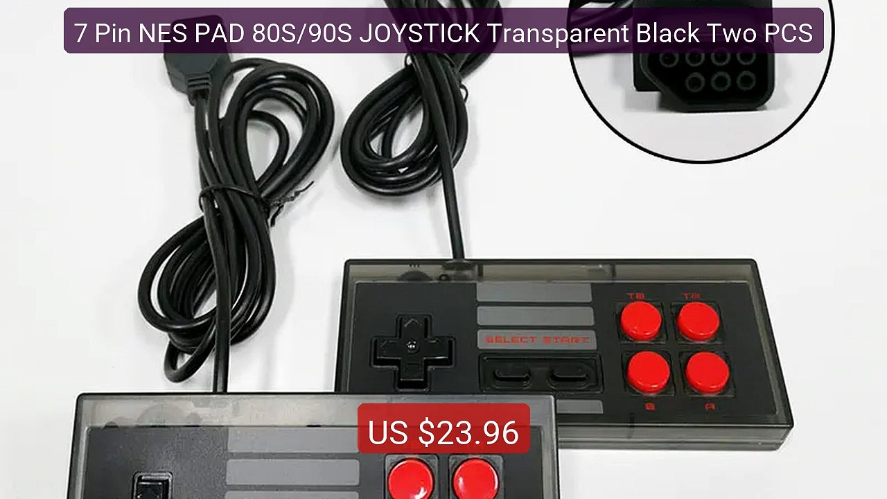 7 Pin NES PAD 80S/90S JOYSTICK Transparent Black Two PCS -- Best Deal 2026 | Shop Now!
