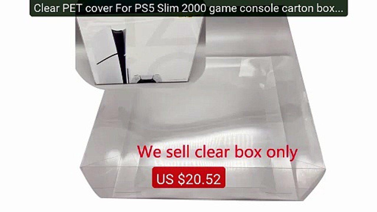 Clear PET cover For PS5 Slim 2000 game console carton box prot... -- Hot Deal 2026 | Limited Offer!