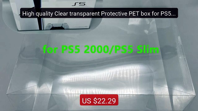 High quality Clear transparent Protective PET box for PS5 Slim/PS5 ... Top Rated 2026 | Buy Now!