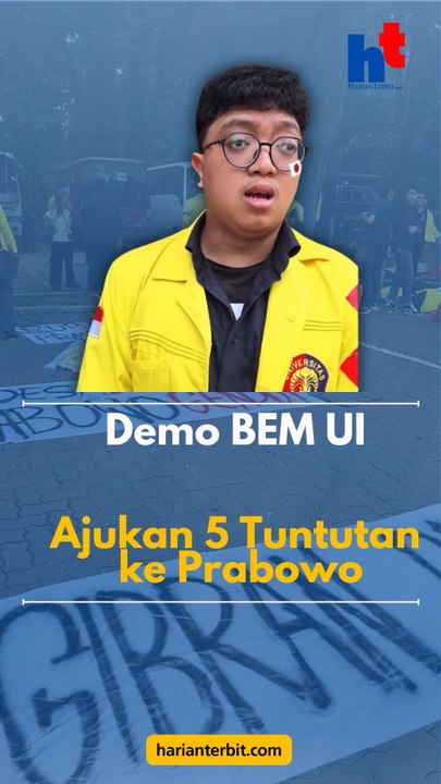 Demo BEM UIAjukan 5 Tuntutan ke Prabowo