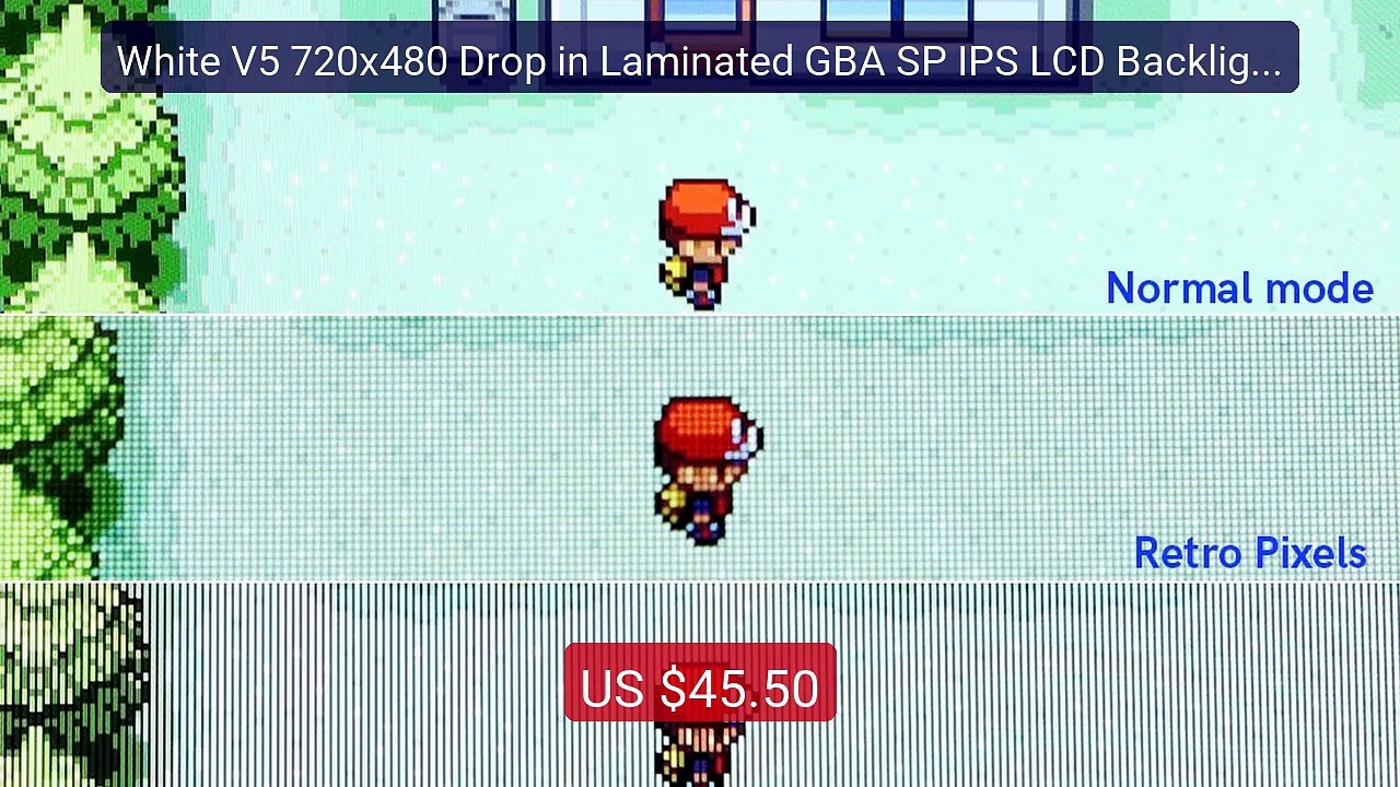 White V5 720x480 Drop in Laminated GBA SP IPS LCD Backlight Ki... -- Hot Deal 2026 | Limited Offer!
