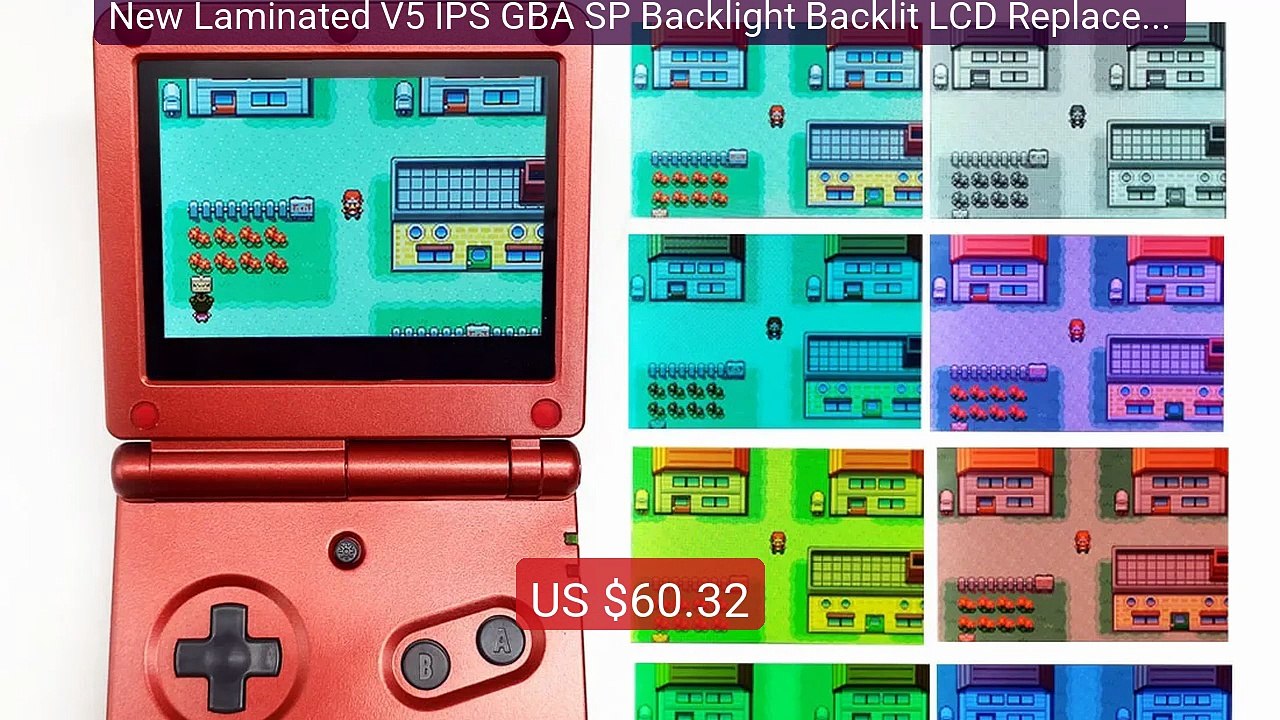 New Laminated V5 IPS GBA SP Backlight Backlit LCD Replacement Mod K... -- Top Rated 2026 | Buy Now!