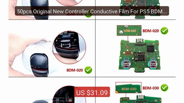 50pcs Original New Controller Conductive Film For PS5 BDM-010 ... Best Buy 2026 | Great Quality!