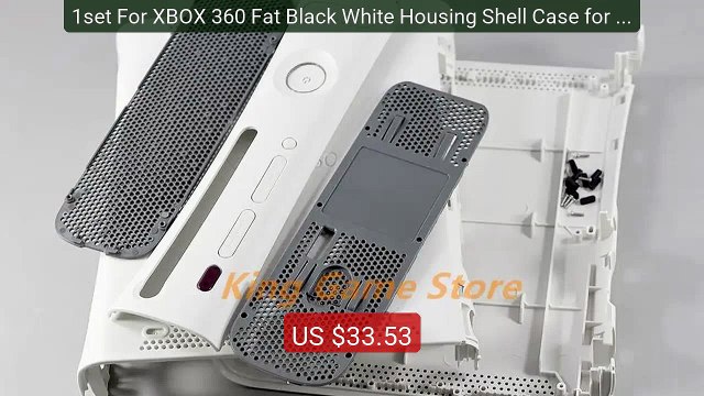1set For XBOX 360 Fat Black White Housing Shell Case for xbox ... Hot Deal 2026 | Limited Offer!