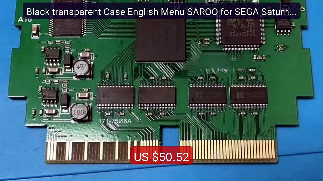 Black transparent Case English Menu SAROO for SEGA Saturn Cons... -- Best Buy 2026 | Great Quality!