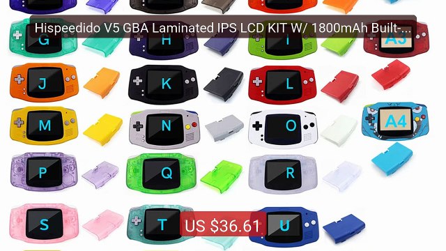Hispeedido V5 GBA Laminated IPS LCD KIT W/ 1800mAh Built-in L... Amazing Value 2026 | Must Have!