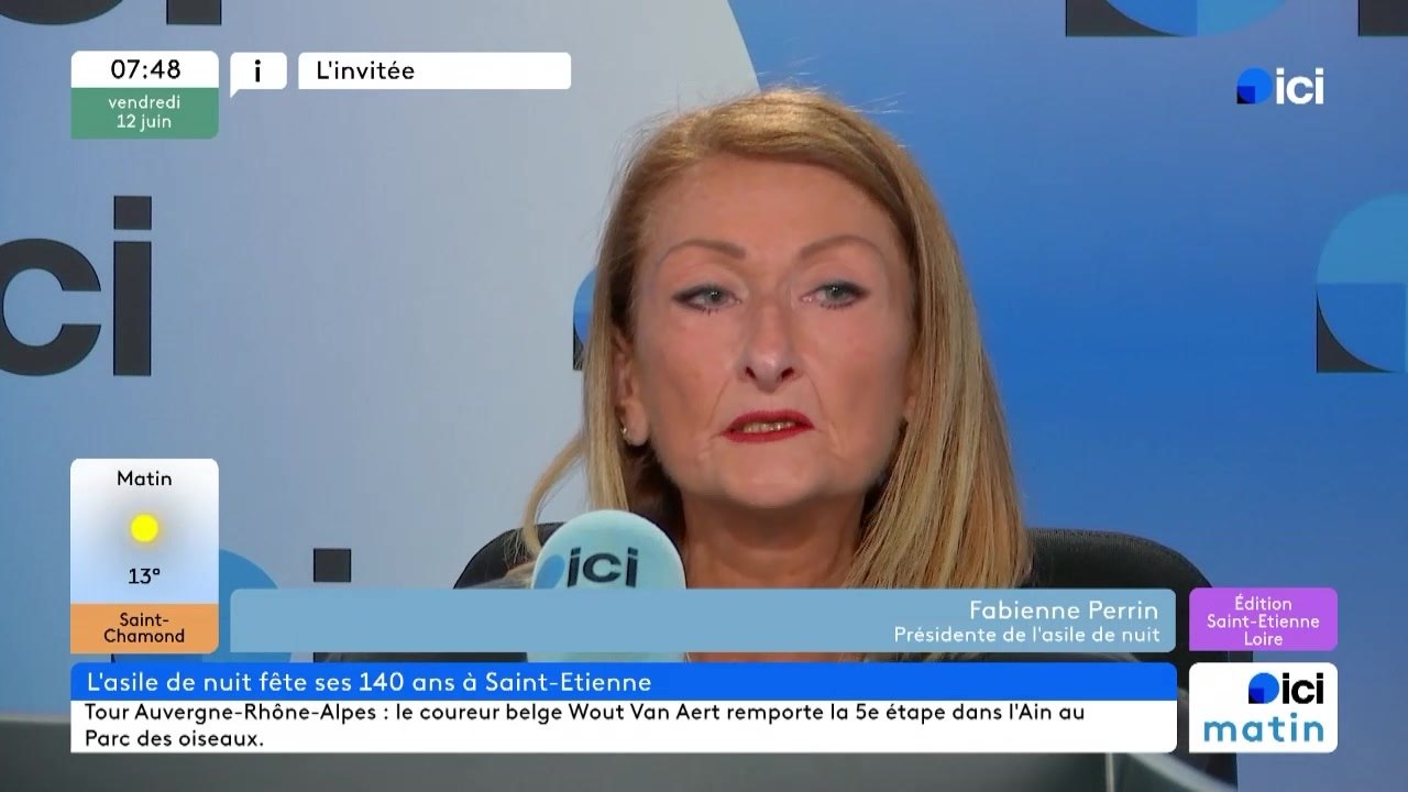 Fabienne Perrin, présidente de l'asile de nuit de Saint-Étienne