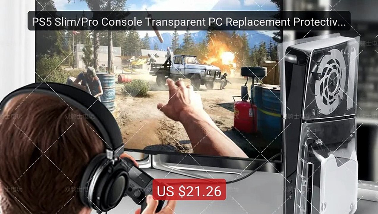 PS5 Slim/Pro Console Transparent PC Replacement Protective Cas... -- Best Buy 2026 | Great Quality!