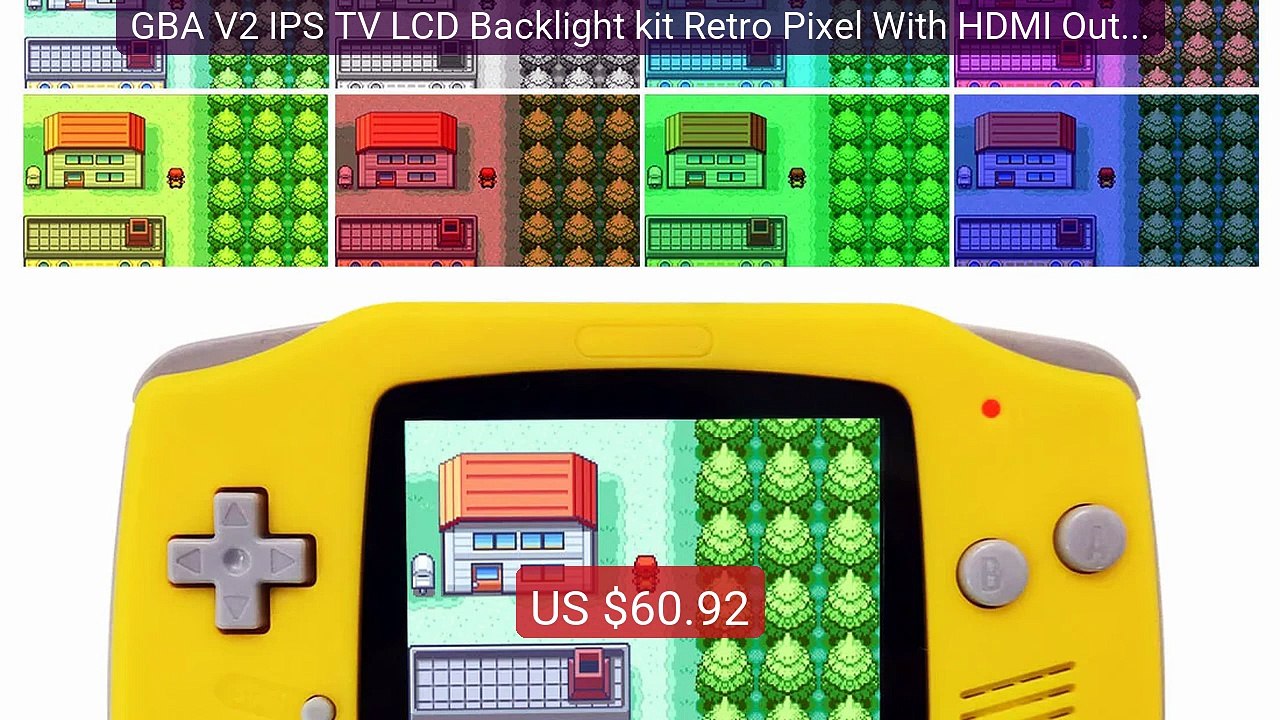 GBA V2 IPS TV LCD Backlight kit Retro Pixel With HDMI Output ... -- Amazing Value 2026 | Must Have!