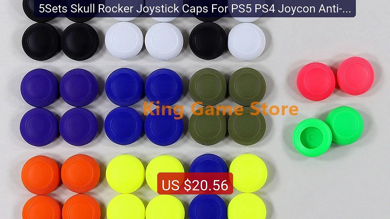 5Sets Skull Rocker Joystick Caps For PS5 PS4 Joycon Anti-slip Butt... -- Best Deal 2026 | Shop Now!