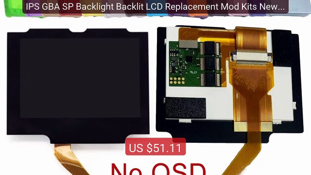 IPS GBA SP Backlight Backlit LCD Replacement Mod Kits New F... Top Pick 2026 | Unbeatable Price!