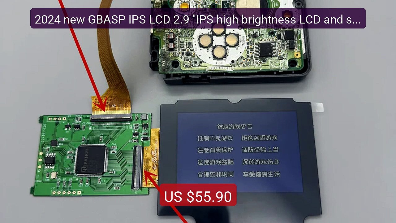 2024 new GBASP IPS LCD 2.9 "IPS high brightness LCD and shell kit f... -- Top Rated 2026 | Buy Now!