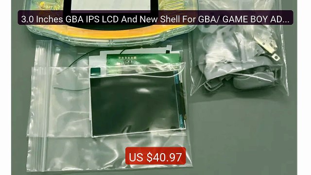 3.0 Inches GBA IPS LCD And New Shell For GBA/ GAME BOY ADVANCE/Sup... Best Deal 2026 | Shop Now!