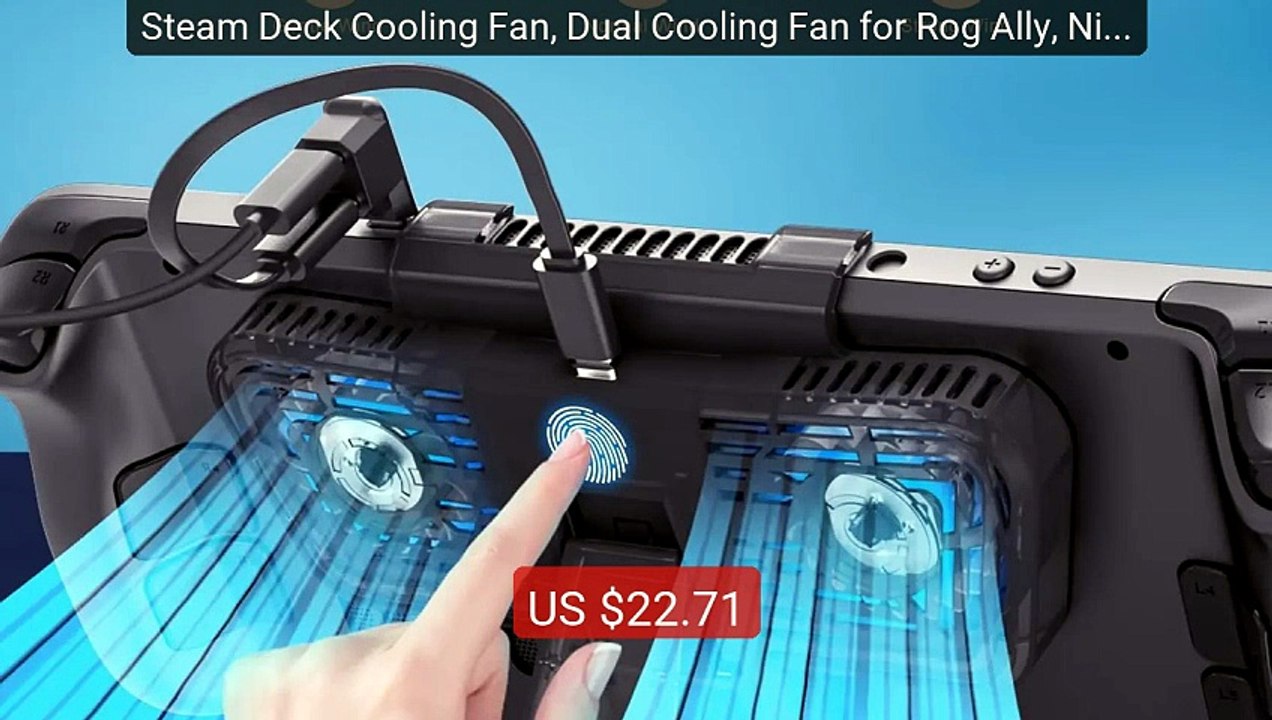 Steam Deck Cooling Fan, Dual Cooling Fan for Rog Ally, Ninten... -- Amazing Value 2026 | Must Have!