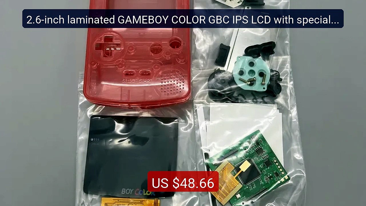 2.6-inch laminated GAMEBOY COLOR GBC IPS LCD with special shell -- Best Deal 2026 | Shop Now!