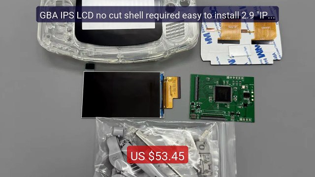 GBA IPS LCD no cut shell required easy to install 2.9 IPS hig... Best Buy 2026 | Great Quality!