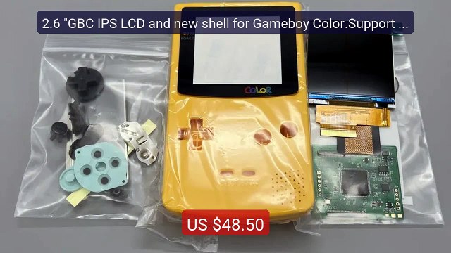 2.6 GBC IPS LCD and new shell for Gameboy Color.Support pixel dis... Best Deal 2026 | Shop Now!