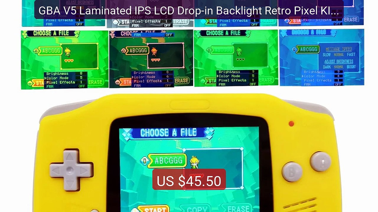 GBA V5 Laminated IPS LCD Drop-in Backlight Retro Pixel KIT For... -- Hot Deal 2026 | Limited Offer!