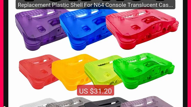 Replacement Plastic Shell For N64 Console Translucent Case For... Hot Deal 2026 | Limited Offer!
