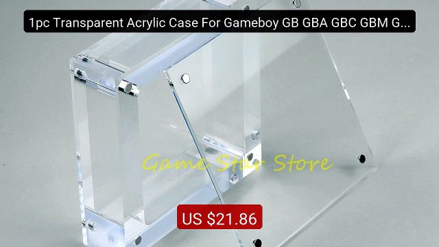 1pc Transparent Acrylic Case For Gameboy GB GBA GBC GBM GBP... Top Pick 2026 | Unbeatable Price!