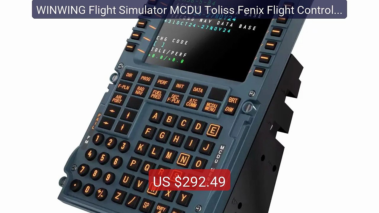 WINWING Flight Simulator MCDU Toliss Fenix Flight Control Dis... -- Amazing Value 2026 | Must Have!