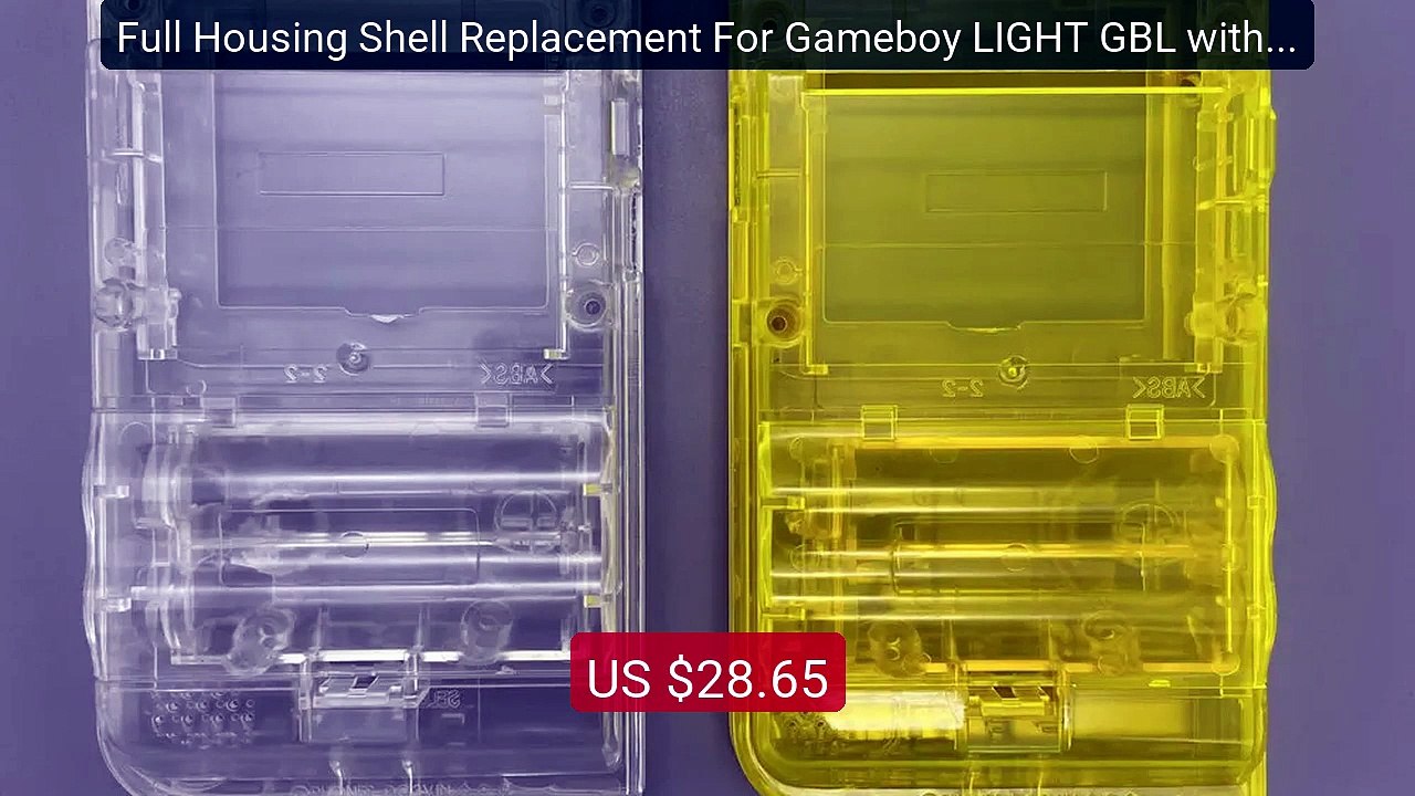Full Housing Shell Replacement For Gameboy LIGHT GBL with glas... -- Hot Deal 2026 | Limited Offer!