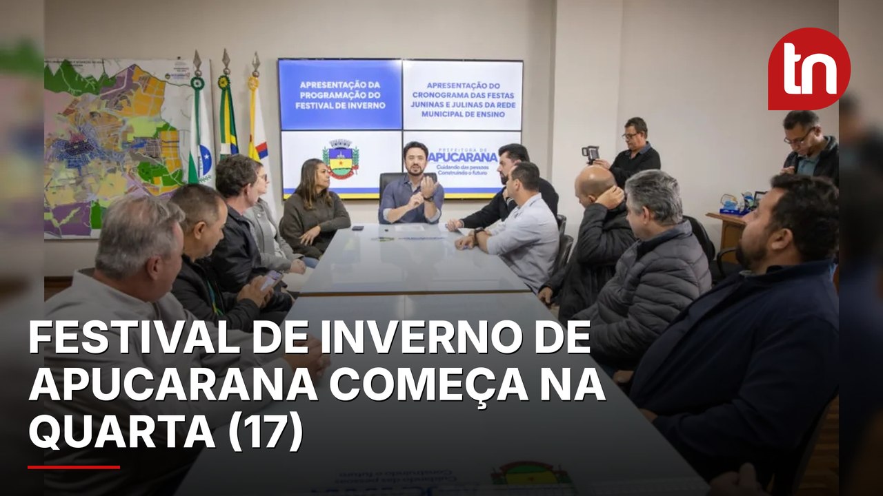 Festival de Inverno 2026 de Apucarana começa na quarta (17); veja a programação