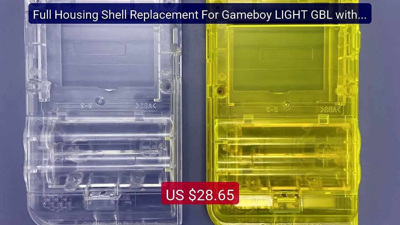 Full Housing Shell Replacement For Gameboy LIGHT GBL with glas... -- Best Buy 2026 | Great Quality!