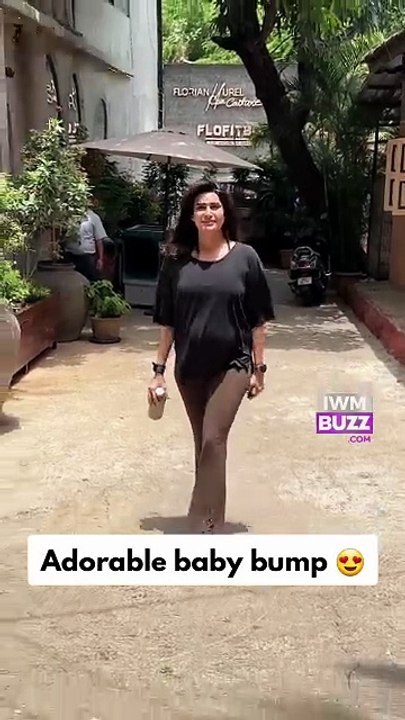 Karishma Tanna flaunting her adorable baby bump