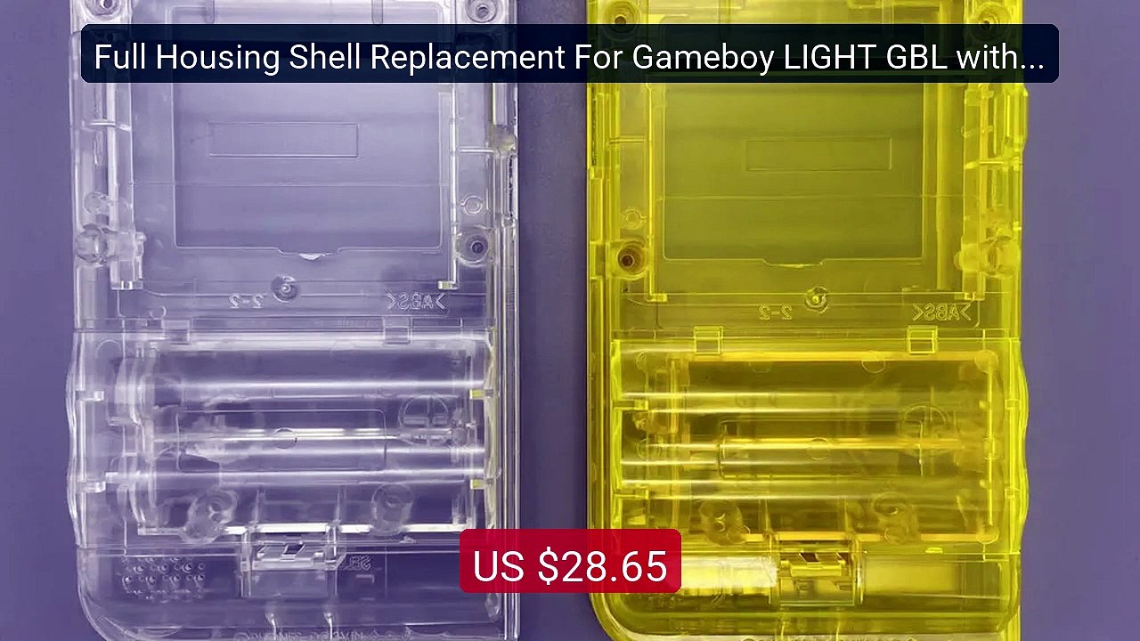 Full Housing Shell Replacement For Gameboy LIGHT GBL with g... -- Top Pick 2026 | Unbeatable Price!
