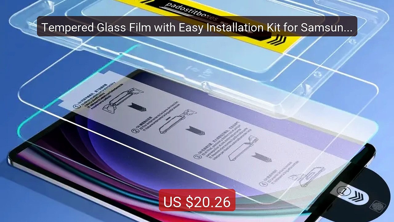 Tempered Glass Film with Easy Installation Kit for Samsung Galaxy T... -- Top Rated 2026 | Buy Now!