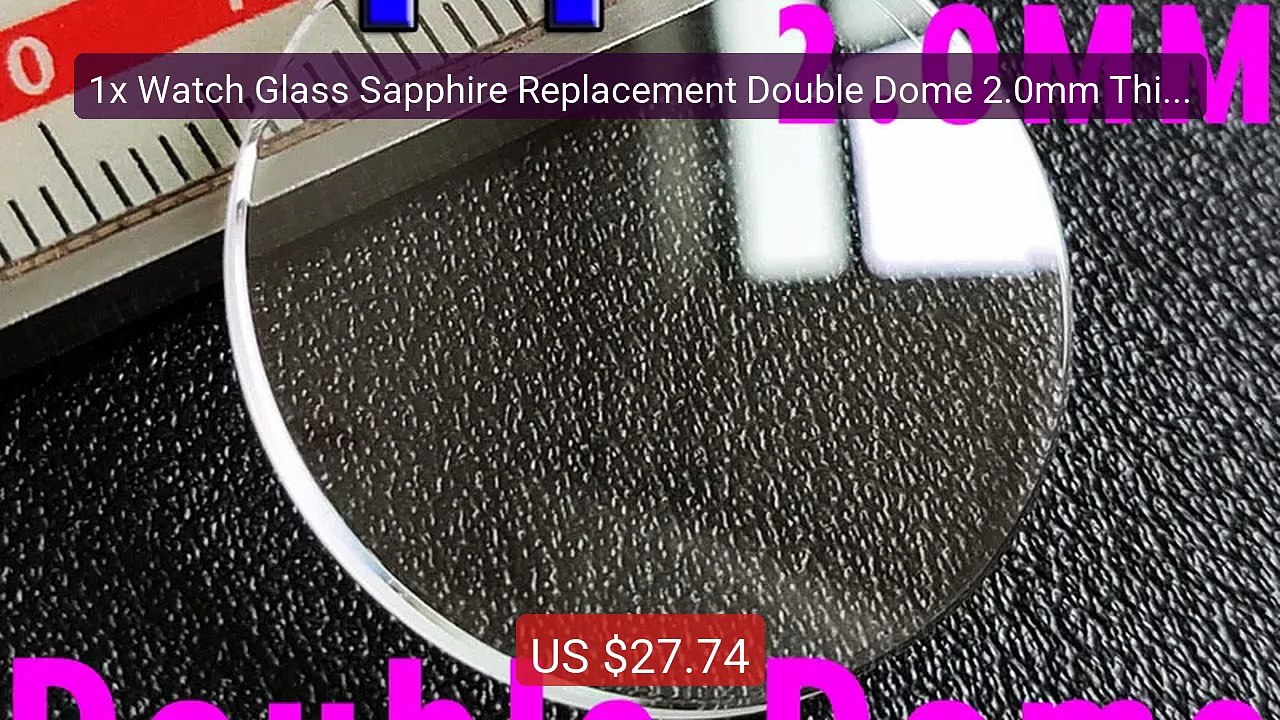 1x Watch Glass Sapphire Replacement Double Dome 2.0mm Thick i... -- Amazing Value 2026 | Must Have!