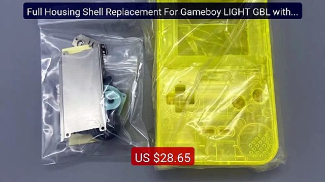 Full Housing Shell Replacement For Gameboy LIGHT GBL with glas... Best Buy 2026 | Great Quality!