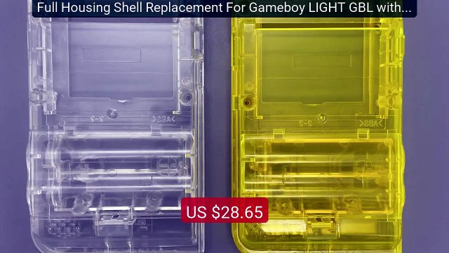 Full Housing Shell Replacement For Gameboy LIGHT GBL with gla... Amazing Value 2026 | Must Have!