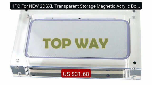 1PC For NEW 2DSXL Transparent Storage Magnetic Acrylic Box For... Hot Deal 2026 | Limited Offer!