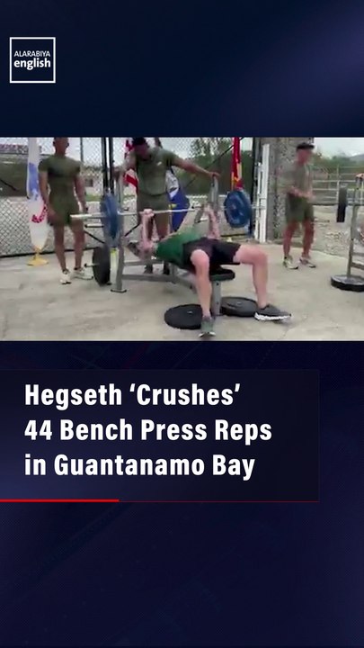 Hegseth ‘Crushes’ 44 Bench Press Reps in Guantanamo Bay