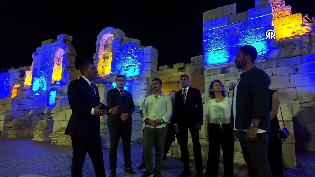 Likya Birliği’nin başkenti Patara Antik Kenti gece müzeciliğiyle aydınlandı