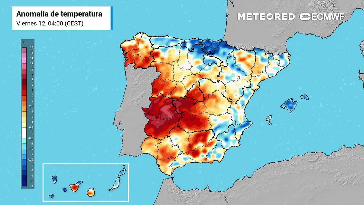 Ascenso generalizado de las temperaturas